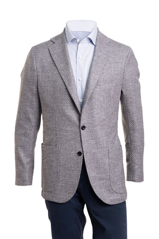 Sartorio Woven Virgin Wool-Cotton-Silk Sport Jacket