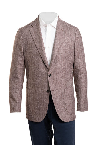 Sartorio Herringbone Virgin Wool Sport Jacket