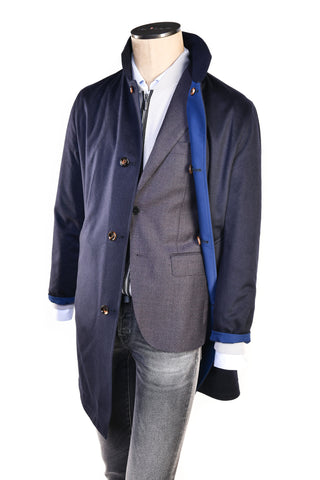 Kired by Kiton Peak Cashmere Reversible Overcoat
