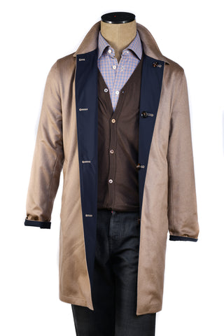 Kired by Kiton Peak Cashmere Reversible Overcoat