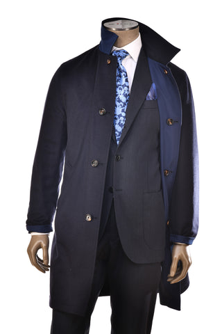 Kired by Kiton Peak Cashmere Reversible Overcoat