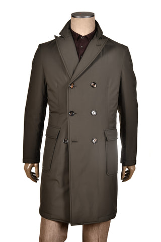 Kired by Kiton Ofu Double-Breasted Raincoat