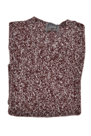 Fedeli Wool-Cashmere Marled Crewneck Knit Sweater