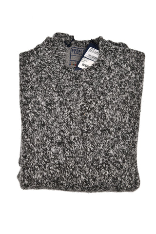 Fedeli Wool-Cashmere Marled Crewneck Knit Sweater