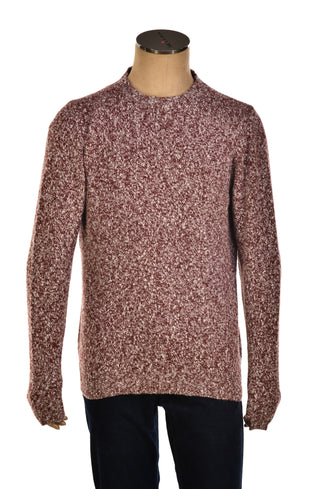 Fedeli Wool-Cashmere Marled Crewneck Knit Sweater