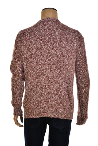 Fedeli Wool-Cashmere Marled Crewneck Knit Sweater