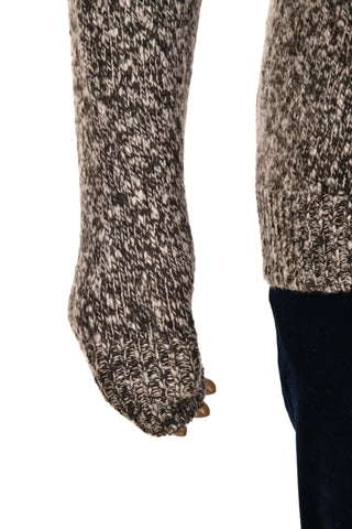 Fedeli Wool-Cashmere Marled Crewneck Knit Sweater