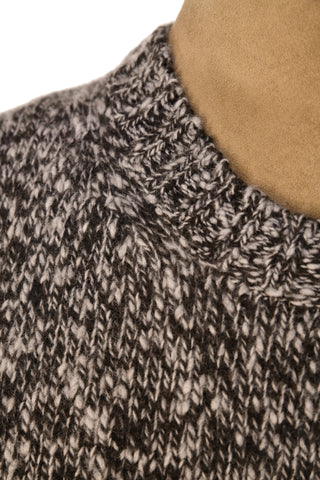 Fedeli Wool-Cashmere Marled Crewneck Knit Sweater