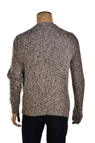 Fedeli Wool-Cashmere Marled Crewneck Knit Sweater