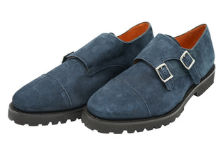 Andrea Ventura Monte Carlo Suede Monk Strap Dress Shoes