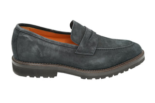 Andrea Ventura Norvegese Mocassino Adler Solid Suede Penny Loafers