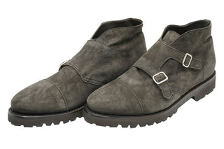 Andrea Ventura St Tropez Suede Monk Strap Boots