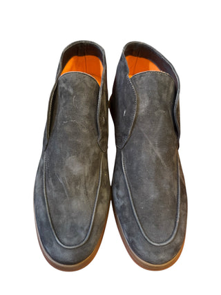 Andrea Ventura Suede High Loafers w/ Rubber Soles