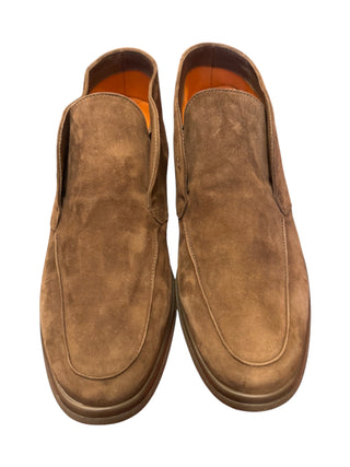 Andrea Ventura Suede High Loafers w/ Rubber Soles