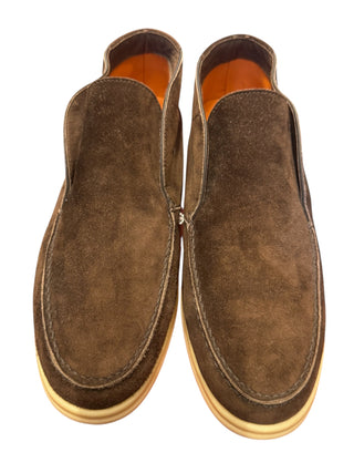 Andrea Ventura Suede High Loafers w/ Rubber Soles