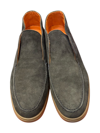 Andrea Ventura Suede High Loafers w/ Rubber Soles