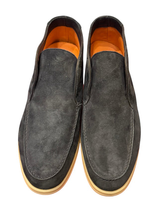 Andrea Ventura Suede High Loafers w/ Rubber Soles