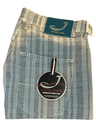 Jacob Cohen Style 656 Jumbo Pinstripe Cotton Pants