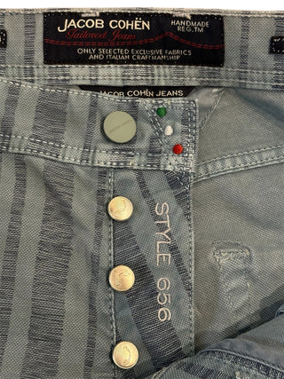 Jacob Cohen Style 656 Jumbo Pinstripe Cotton Pants