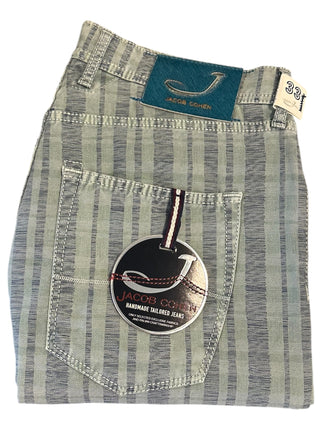 Jacob Cohen Style 656 Jumbo Pinstripe Cotton Pants