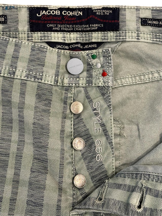 Jacob Cohen Style 656 Jumbo Pinstripe Cotton Pants