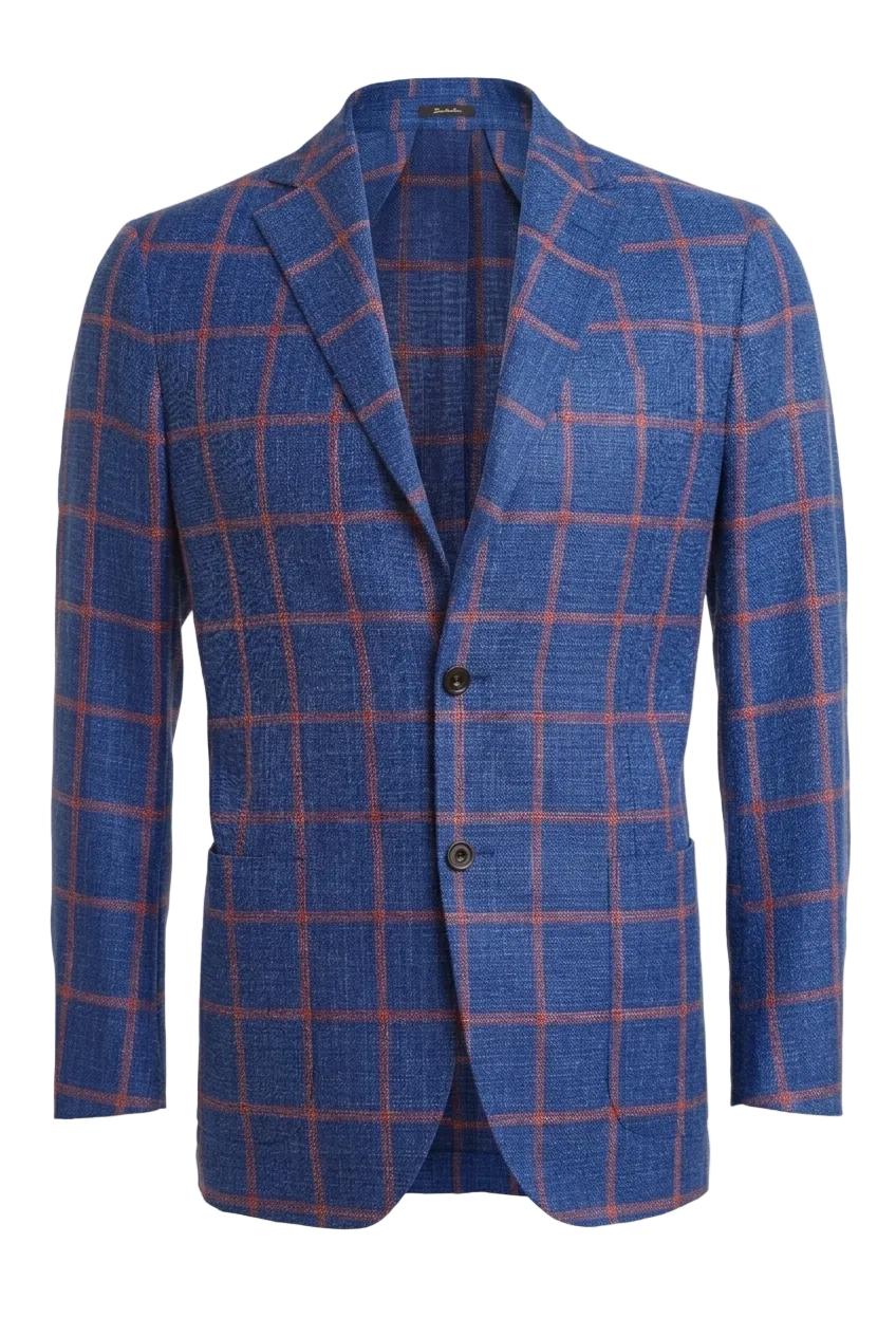 Sartorio Windowpane Virgin Wool Sport Jacket – Riflessi