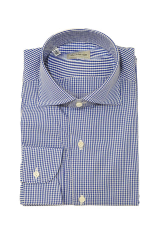 Sartorio Micro Gingham Cotton Dress Shirt