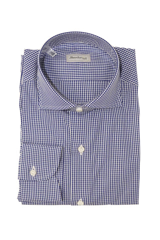 Sartorio Micro Gingham Cotton Dress Shirt