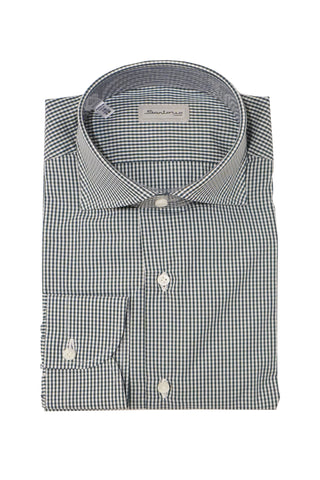 Sartorio Micro Gingham Cotton Dress Shirt