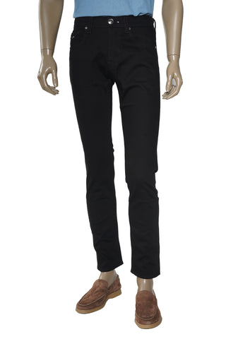 Tramarossa Solid Black Denim Pants