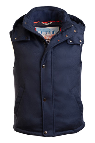 Kired by Kiton BEAR Cashmere-Nylon-Goose Down-Wool Vest