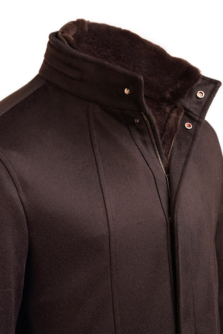 Kired by Kiton KONE Cashmere-Mink Fur Overcoat