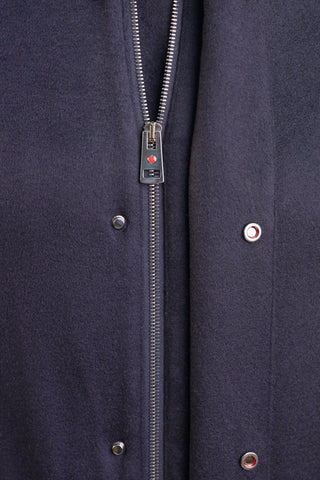 Kired by Kiton MUTP Cashmere Goose Down Overcoat w/ Fur Trim Collar