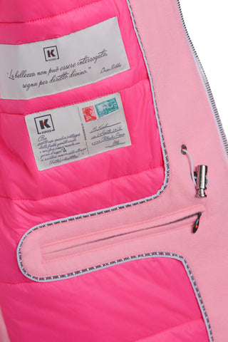 Kired by Kiton MUTP Cashmere Goose Down Overcoat w/ Fur Trim Collar