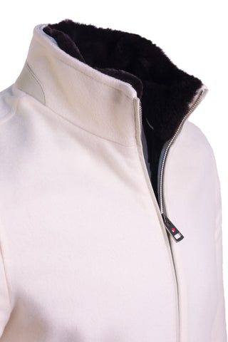 Kired by Kiton SABA Cashmere Beaver Fur Lined Bomber