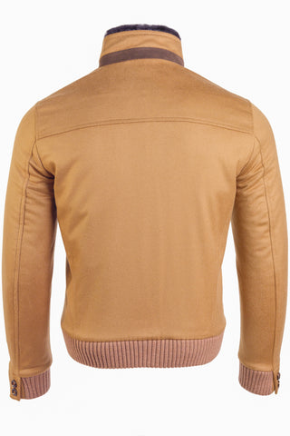 Kired by Kiton SABA Cashmere Beaver Fur Lined Bomber