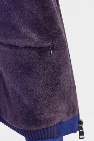 Kired by Kiton SABA Cashmere Beaver Fur Lined Bomber