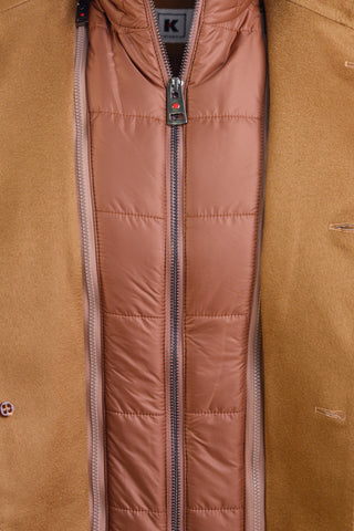 Kired by Kiton TIPAS Cashmere Overcoat w/ Goose Down Vest