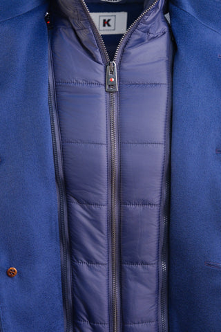 Kired by Kiton TIPAS Cashmere Overcoat w/ Goose Down Vest