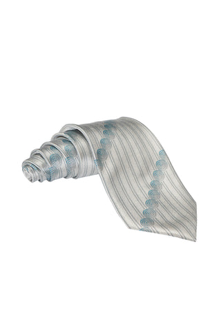 Zilli Art Deco Linear Swirl Silk Tie