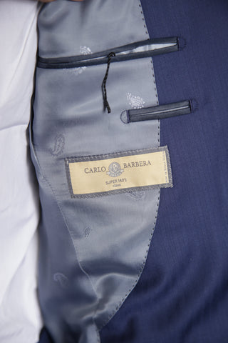 Carlo Barbera Blue Wool Super 140s Suit