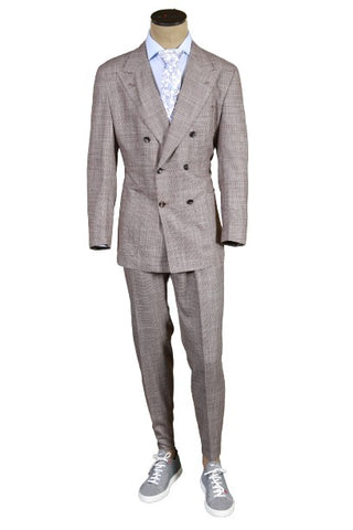 Kiton Brown Patern Suit