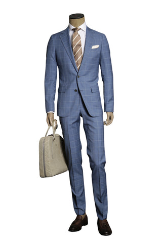 Carlo Barbera Blue Wool Super 170s Suit