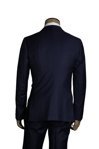 Carlo Barbera Dark-Blue Wool Super 140s Suit