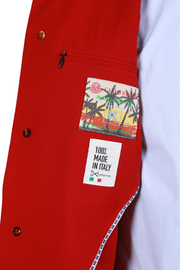Kired by Kiton Red Solid Jacket