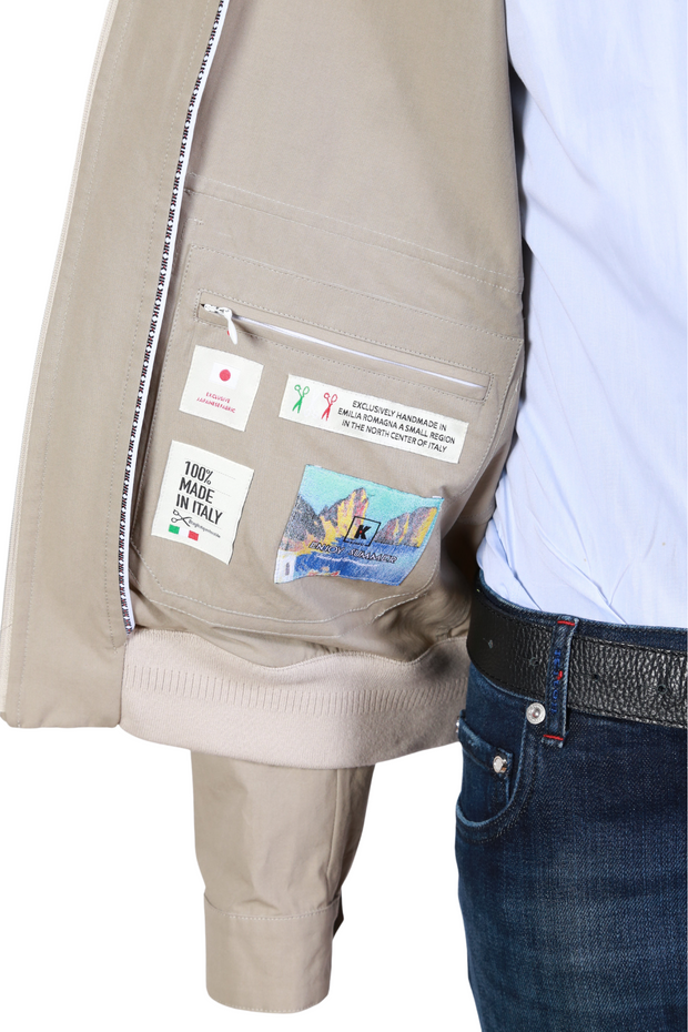 Kired by Kiton Beige Solid Jacket