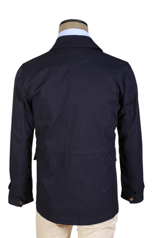 Kired by Kiton Midnight-Blue Cotton Jacket