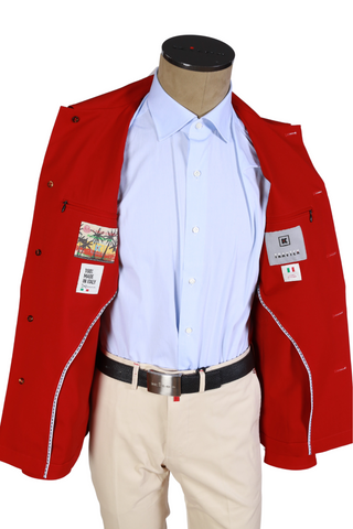 Kired by Kiton Red Solid Overshirt