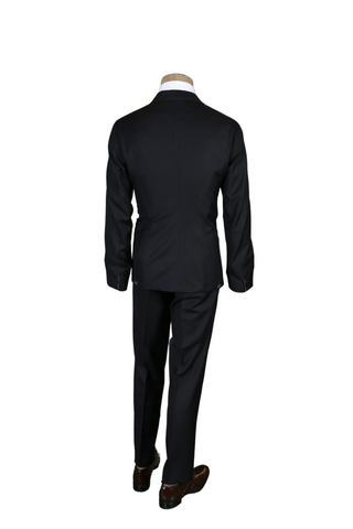 Eleventy Black Solid Wool Tuxedo