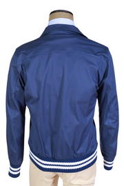 Kired by Kiton Blue Solid Cashmere Jacket